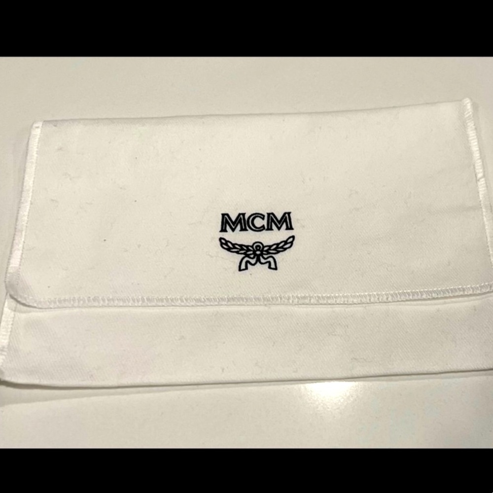 MCM Foldover Pouch/Dust Bag  sz 6” W x 4 1/2 “ L
